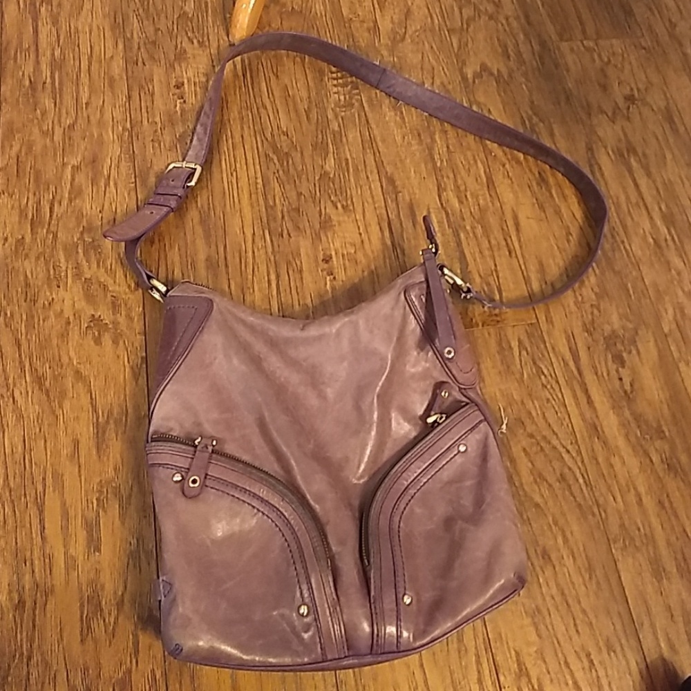 Cole Haan cross body handbag light purple